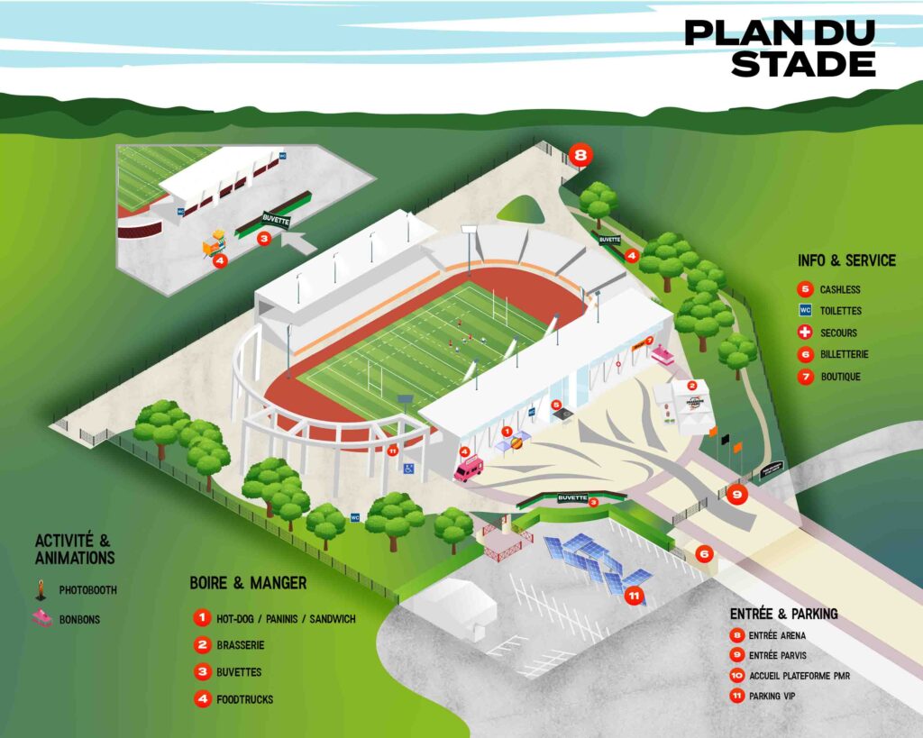 plan du stade finale